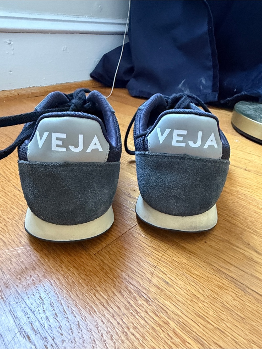 Veja Retro Runner Sneakers in Dark Green and Black - Picture 5 of 6
